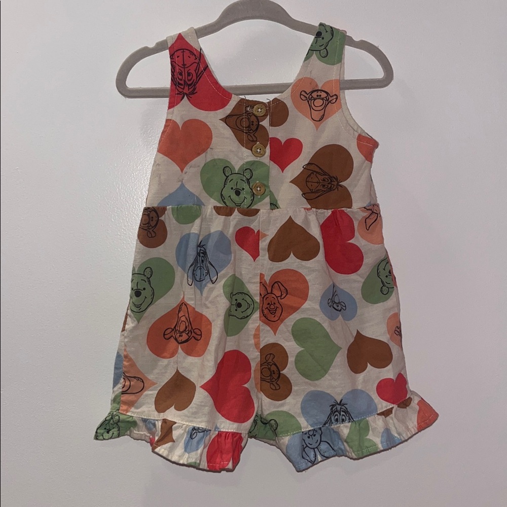 Winnie the Pooh Baby Girl Disney Fall Summer Outfit Bodysuit Romper 12 months